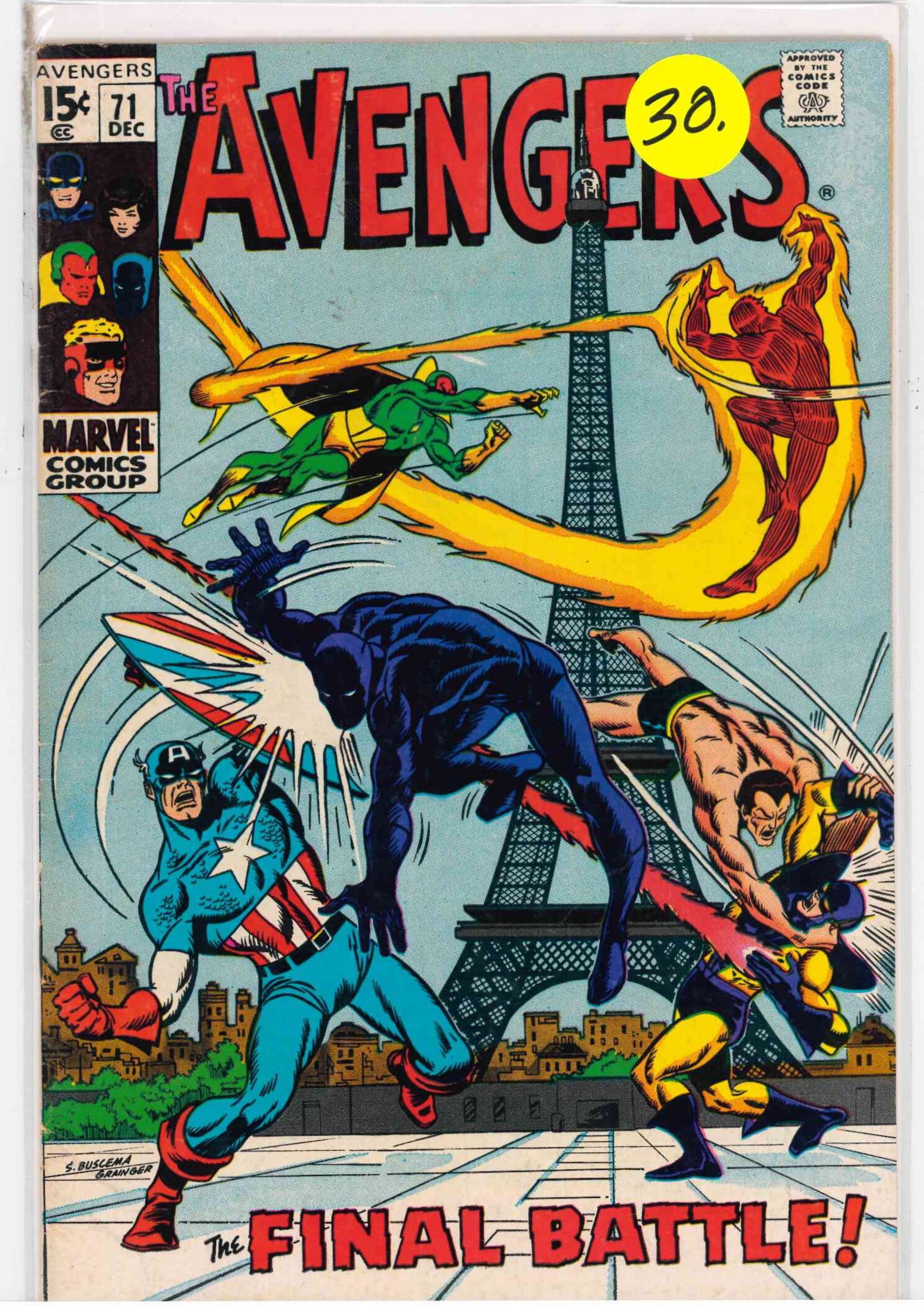 The Avengers #71 (1969) Marvel Comics