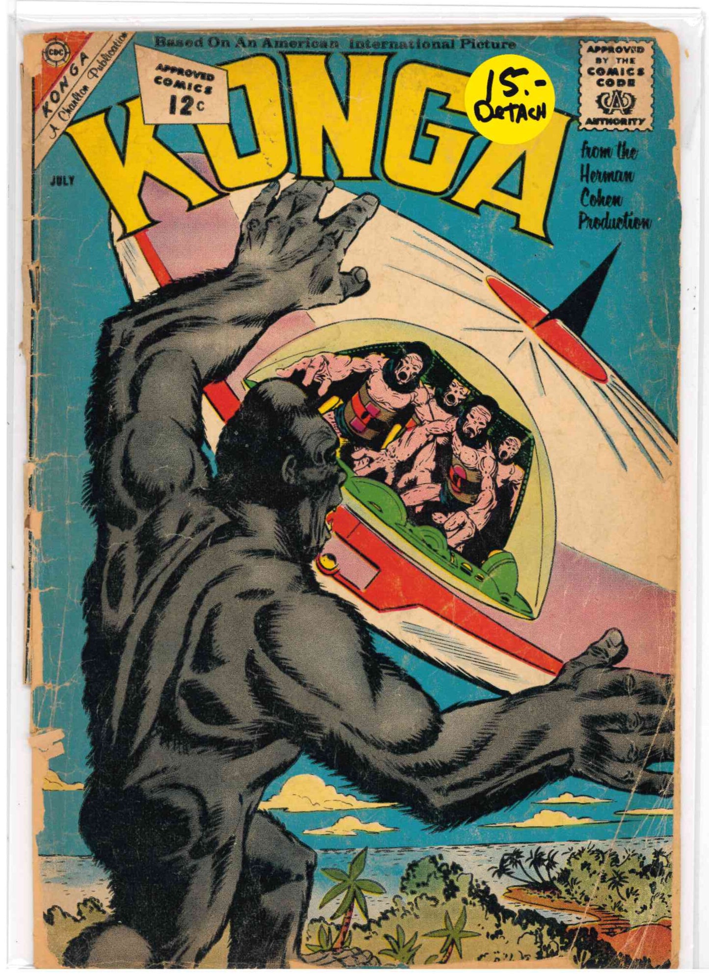 Konga Vol. 1, #7 (1962) A Charlton Publication
