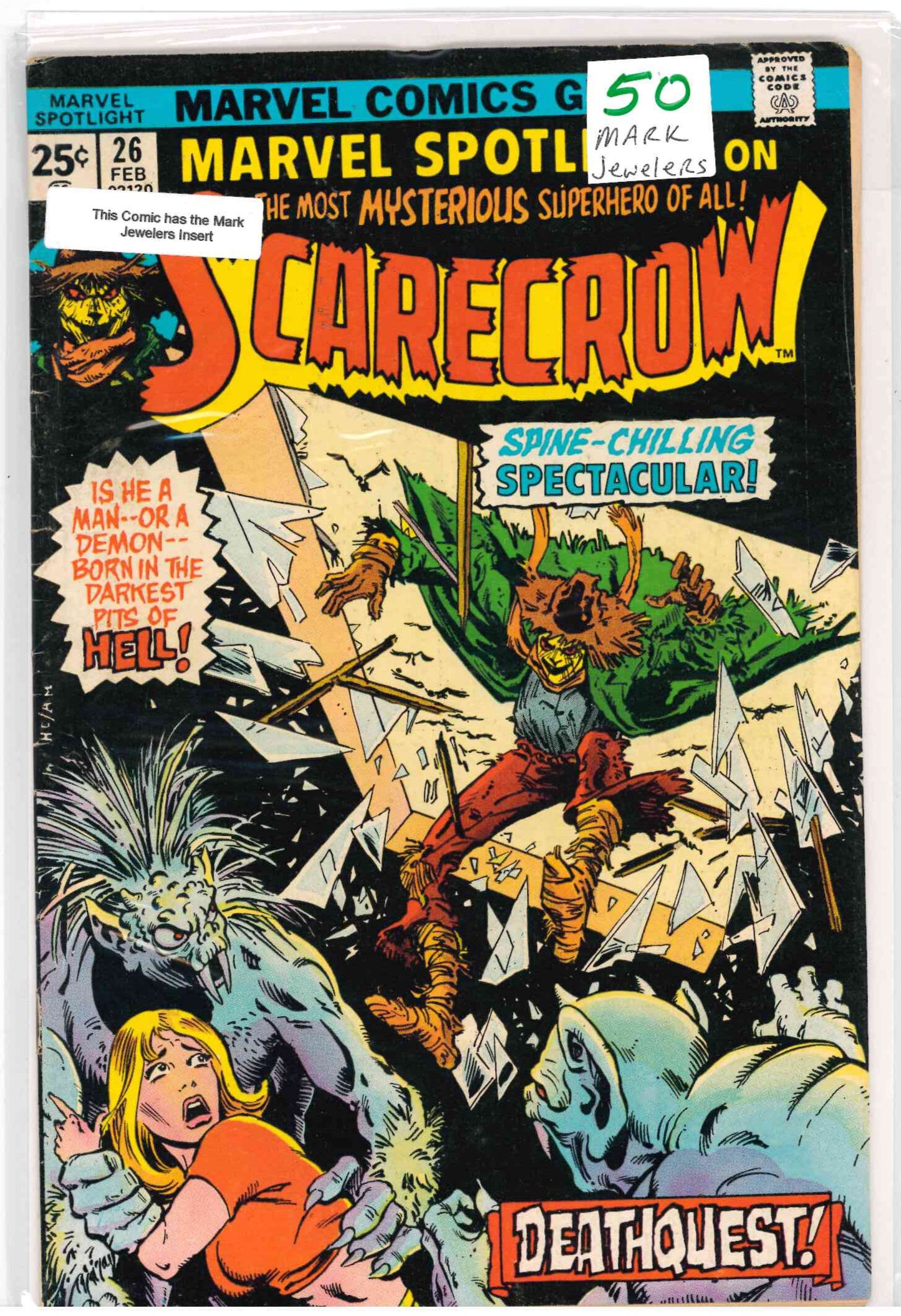 Marvel Spotlight Vol. 1 #26 (Feb 1976) ** MARK JEWELERS **