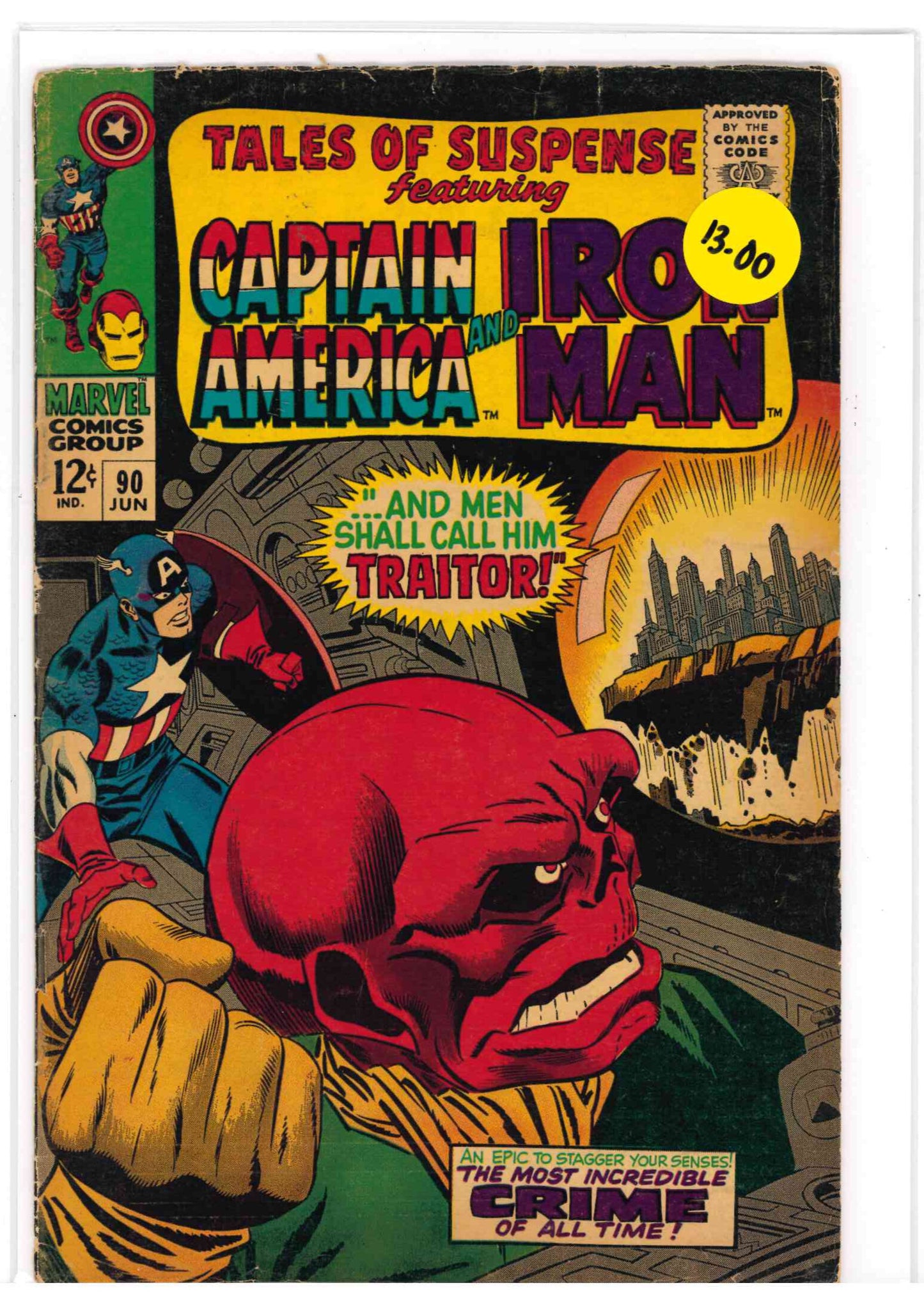 Tales of Suspense #90 feat. Captain America & Iron Man (1967)