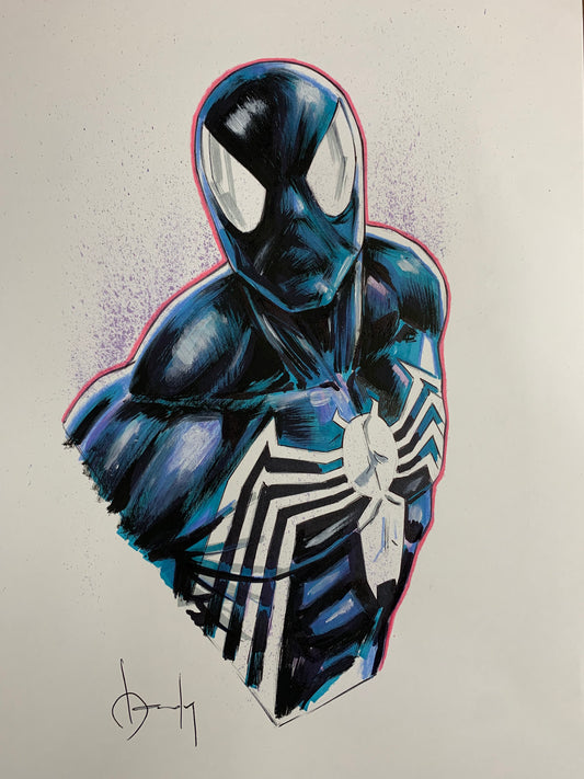 Black Suit Spider-Man Print - 11 x 17