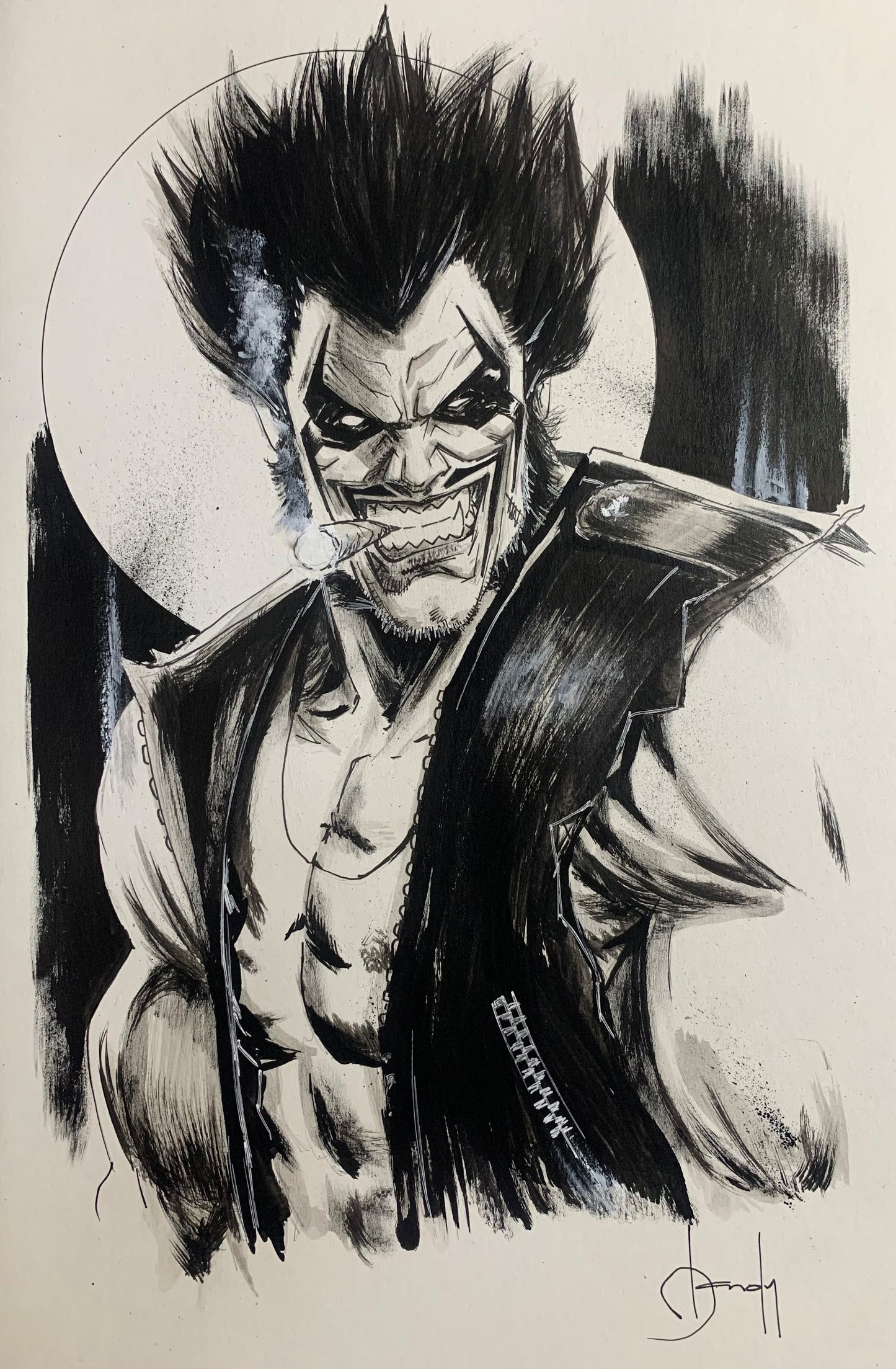 Lobo 11 x 17 Print In Top Loader!