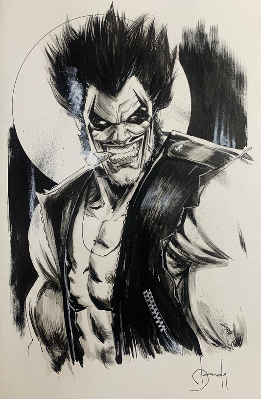 Lobo 11 x 17 Print In Top Loader!