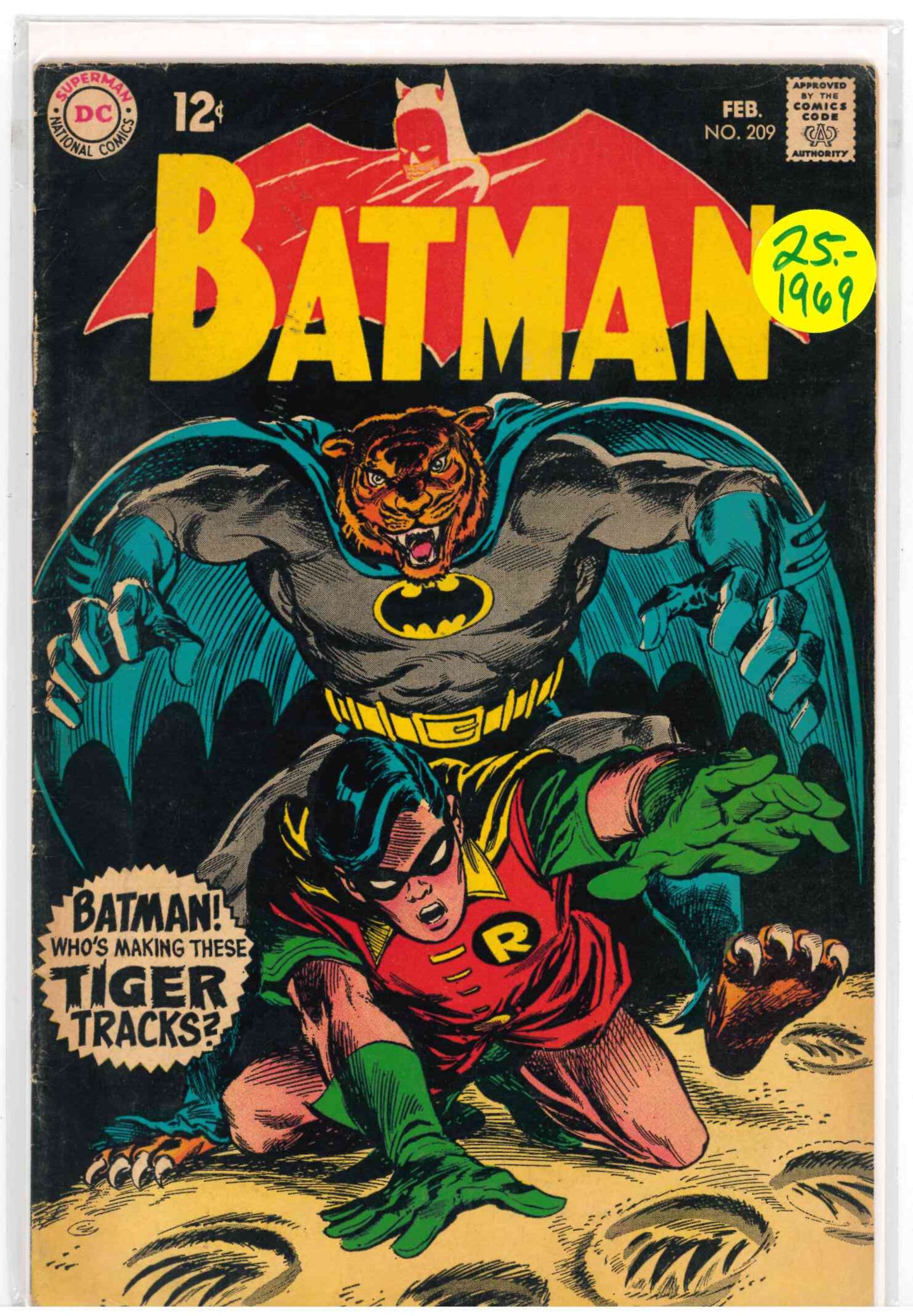 Batman #209 (1969) DC Comics Silver Age