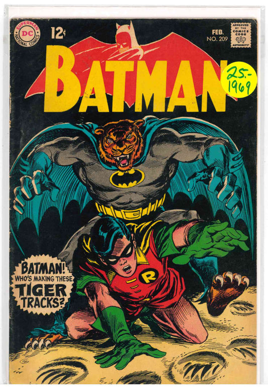Batman #209 (1969) DC Comics Silver Age