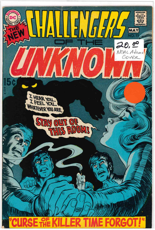Challengers of the Unknown Vol. 1 #73 (DC Comics, May 1970) Neal Adams Cover