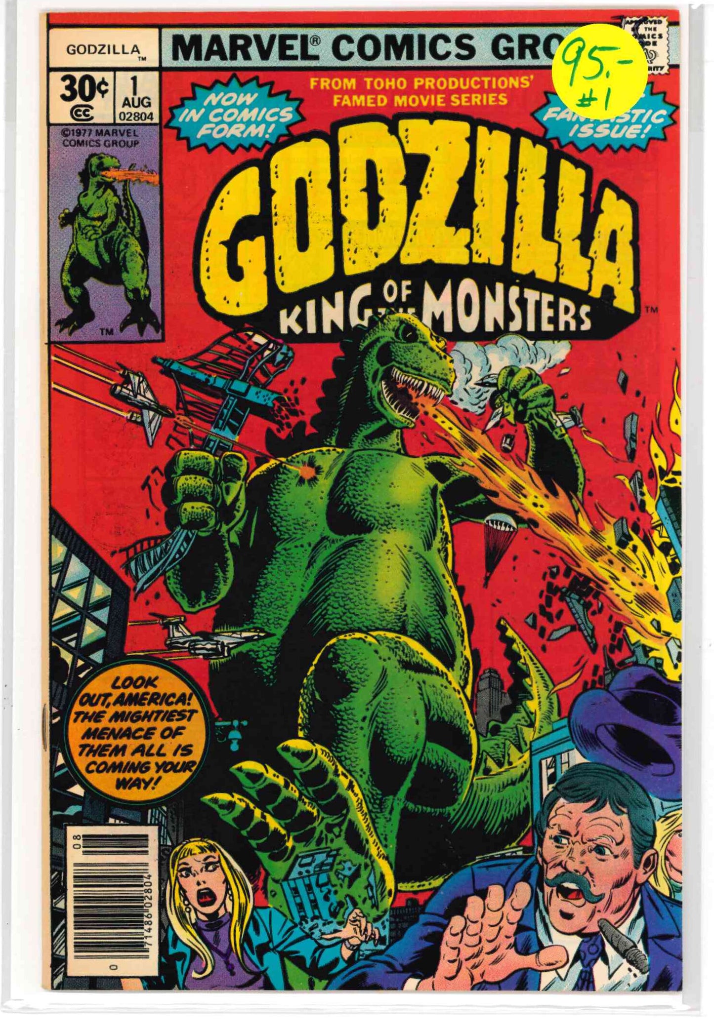 Godzilla King of Monsters #1 - Marvel Comics 1977