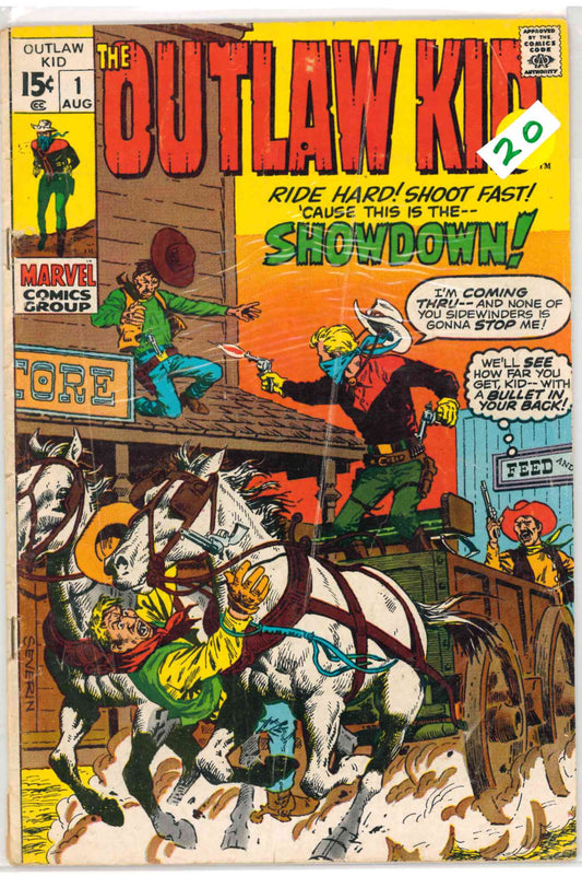 The Outlaw Kid #1 , Vol. 1 (1970) - Marvel Comics