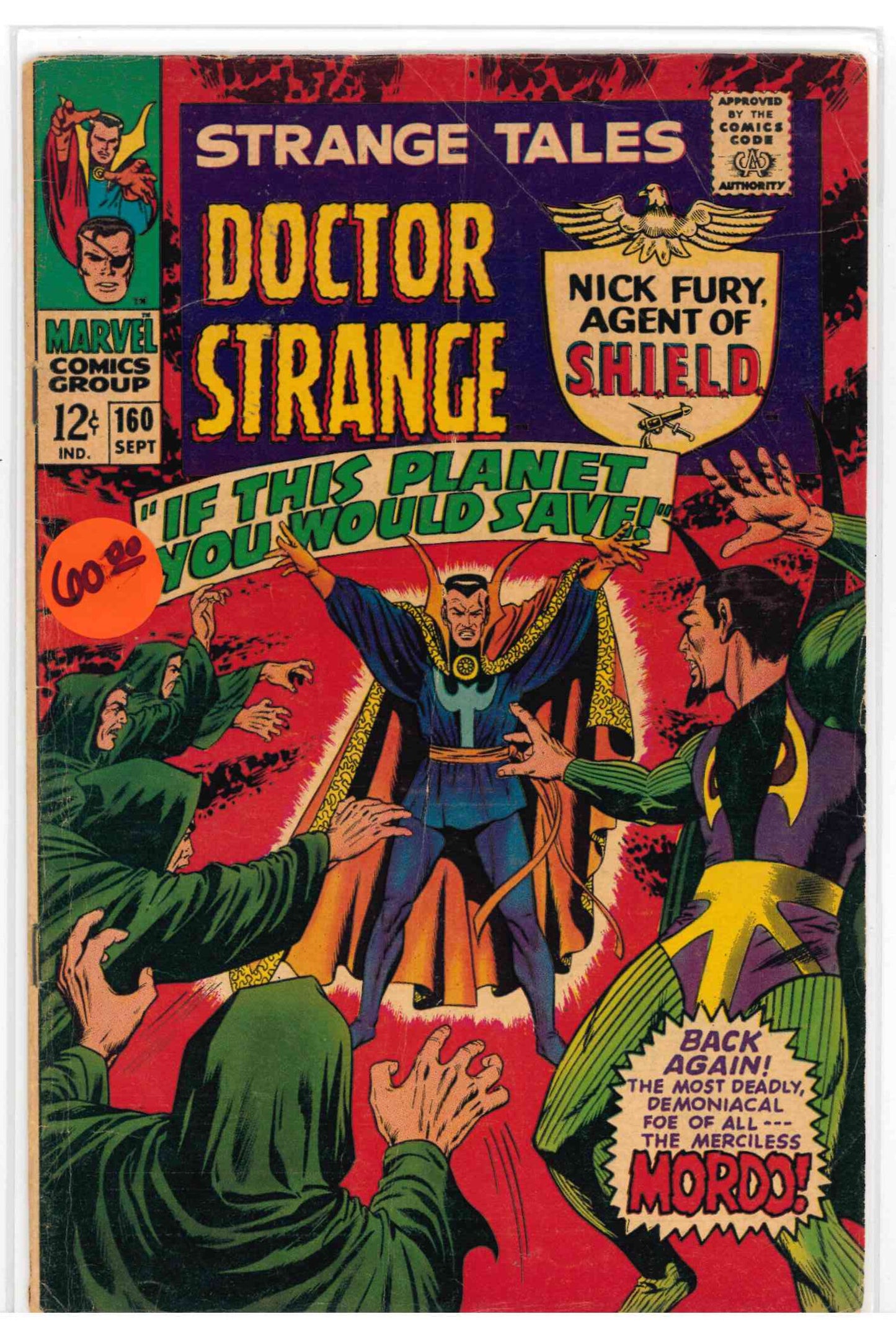 Strange Tales #160 feat. Dr. Strange & Nick Fury Agent of S.H.E.I.L.D. (1967)