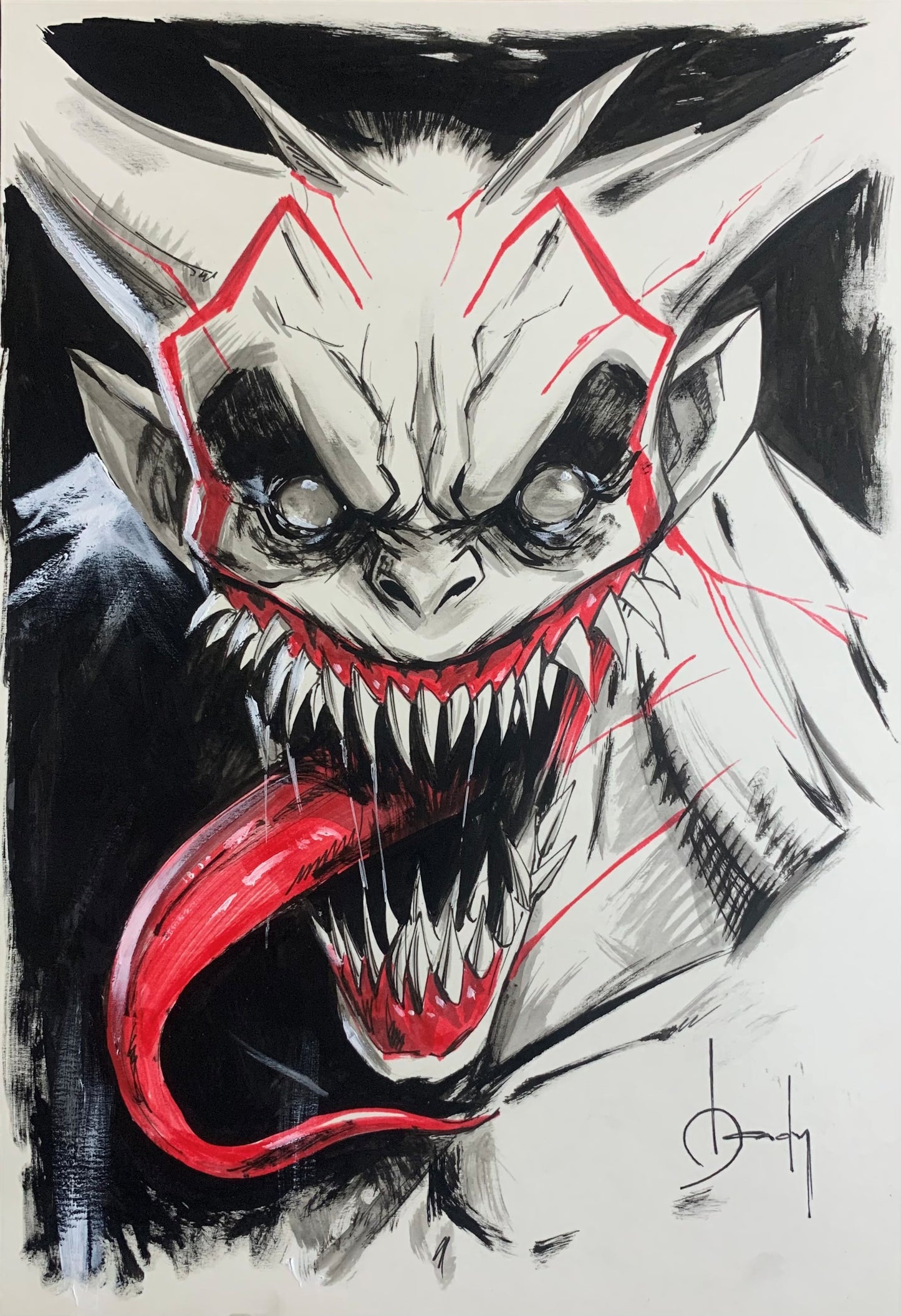 Crazy Absolute Joker 11 x 17 Print In Top Loader!