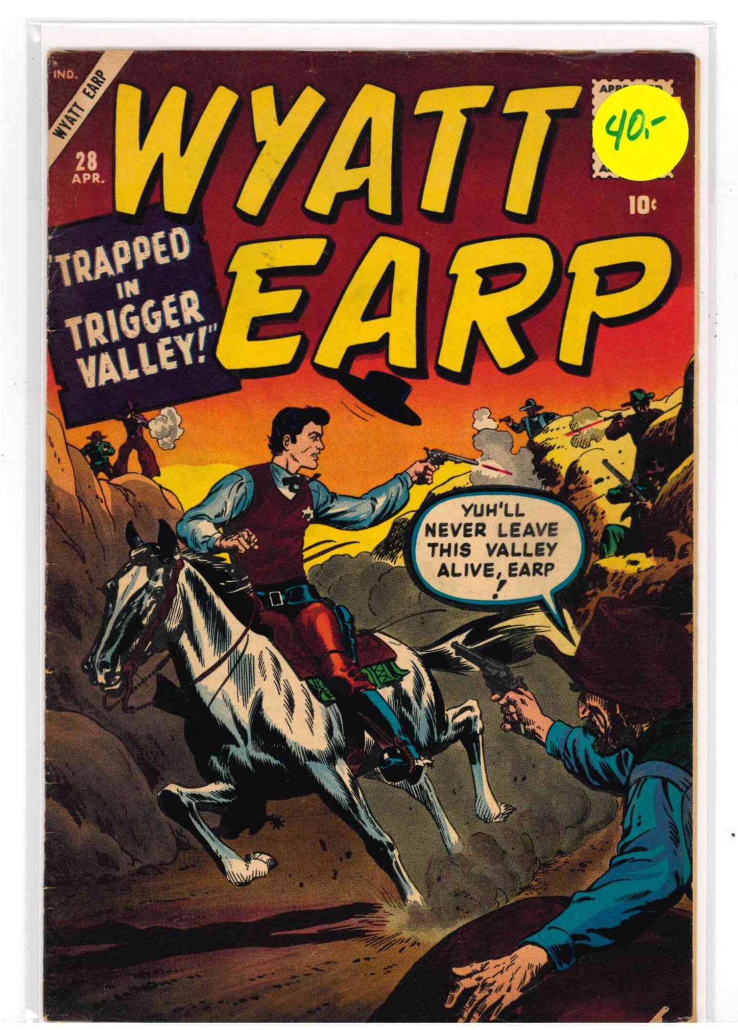 Wyatt Earp #28 (Marvel, April 1960)